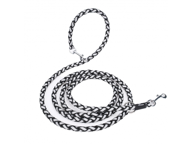 Shorven Hundeleine Aus Nylon - 3 M, Aquablau, Reflektierend, Mit Weichem Griff